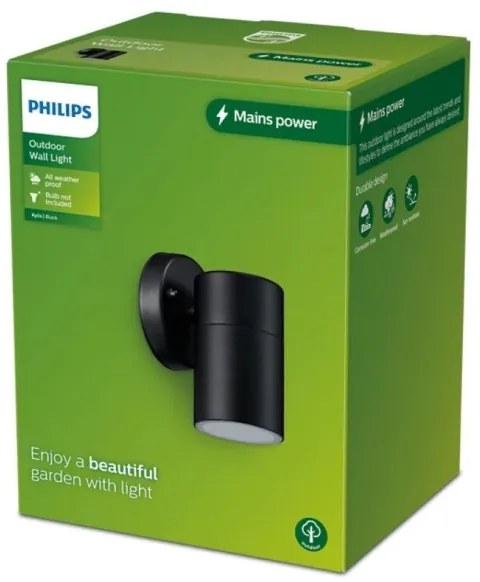 Philips - Vonkajšie nástenné svietidlo KYLIS 1xGU10/25W/230V IP44