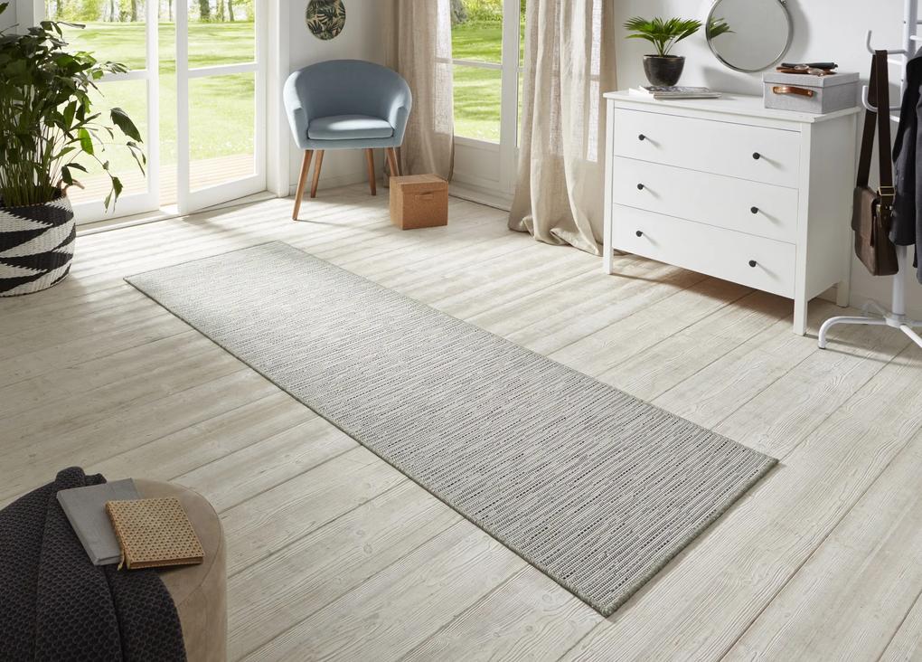 BT Carpet - Hanse Home koberce Behúň Nature 104265 Cream / Grey – na von aj na doma - 80x350 cm