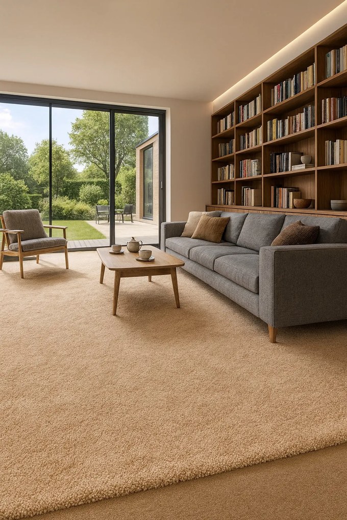 Koberec metráž Dynasty 70, na mieru, šíře 4m, béžová, filc, detská izba, Betap