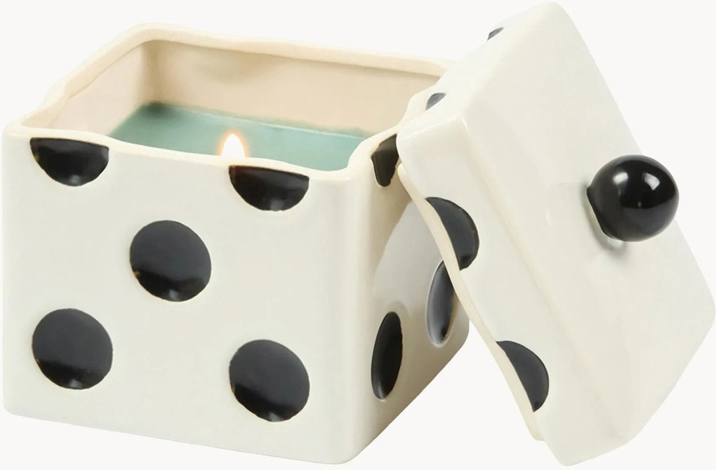 Keramická vonná sviečka Lucky Dice (Misted Lime)