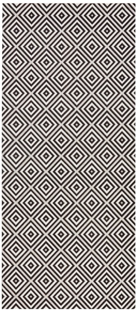 Behúň Meadow 102470 Black – na von aj na doma, 80x200, čiernobiela, chodba / predsieň, Hanse Home