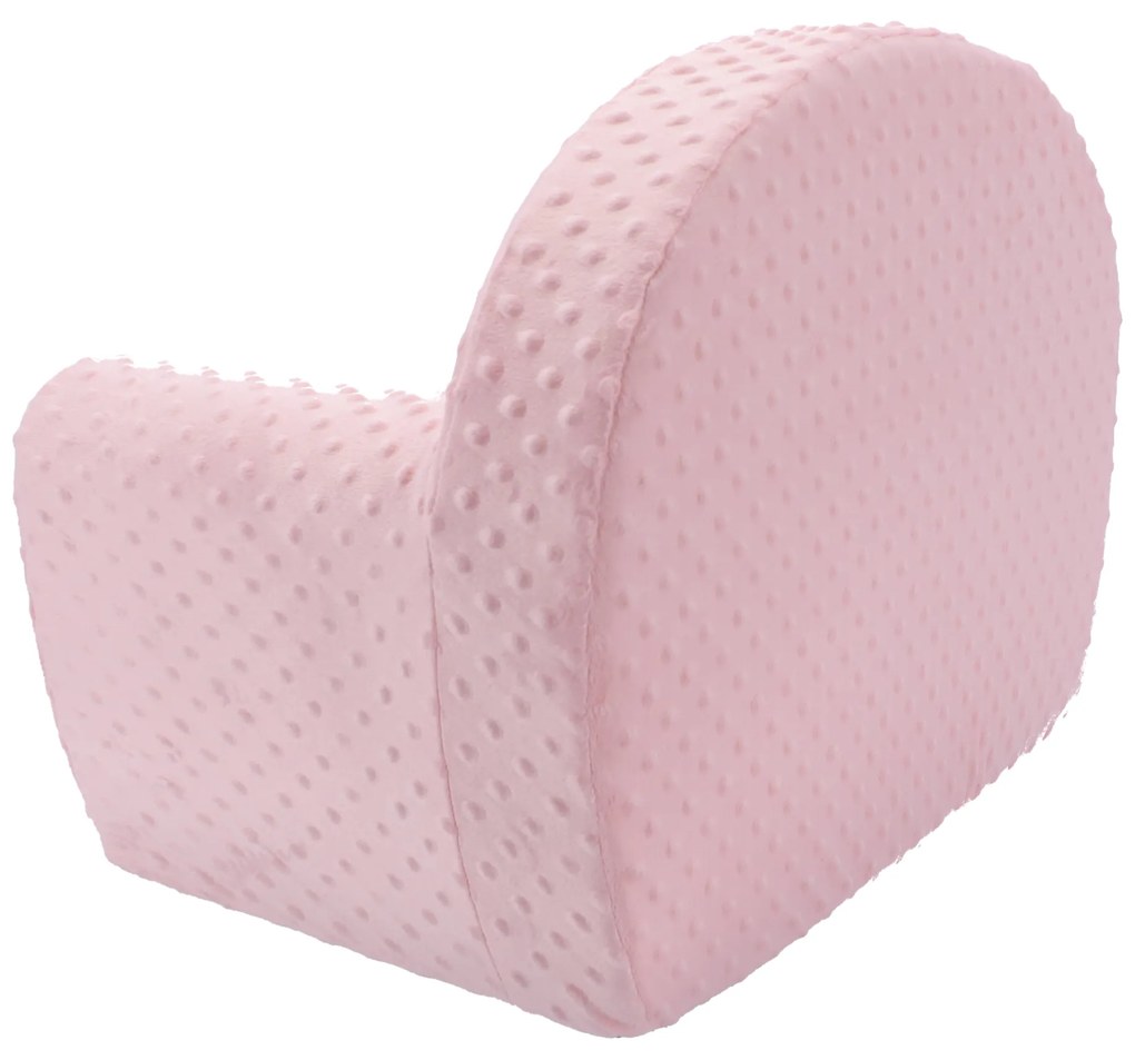 Detské kresielko MINKY - pudrovo ružové