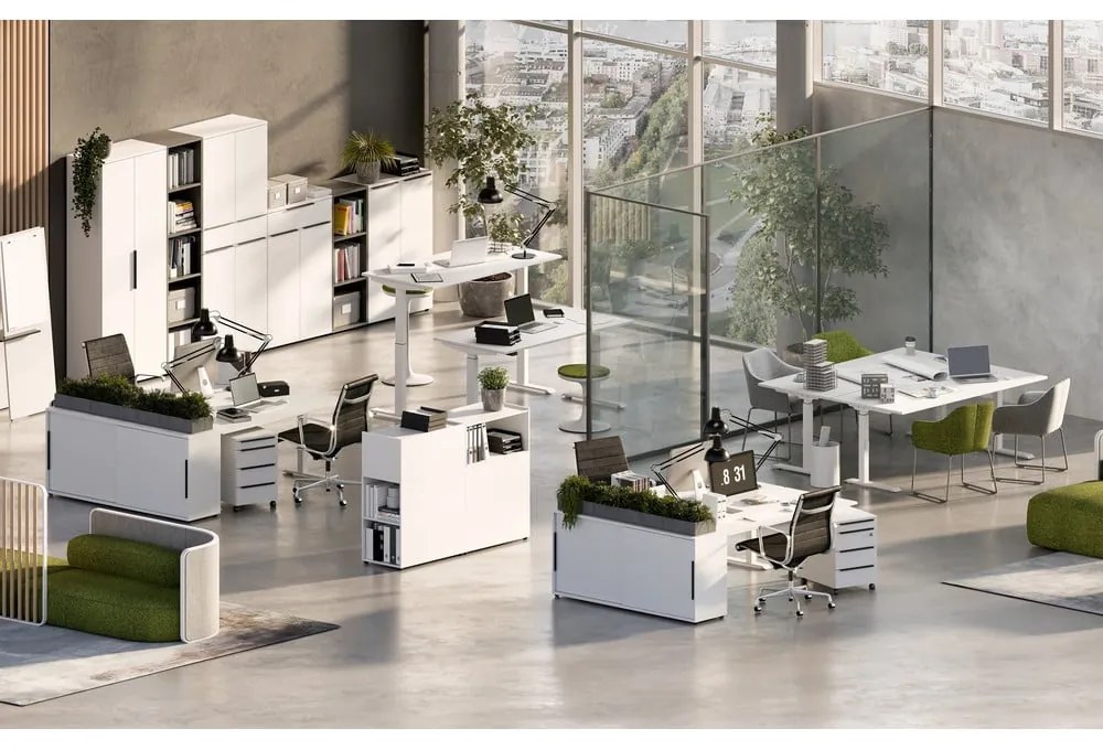 Biela knižnica 80x120 cm Mailand – Germania