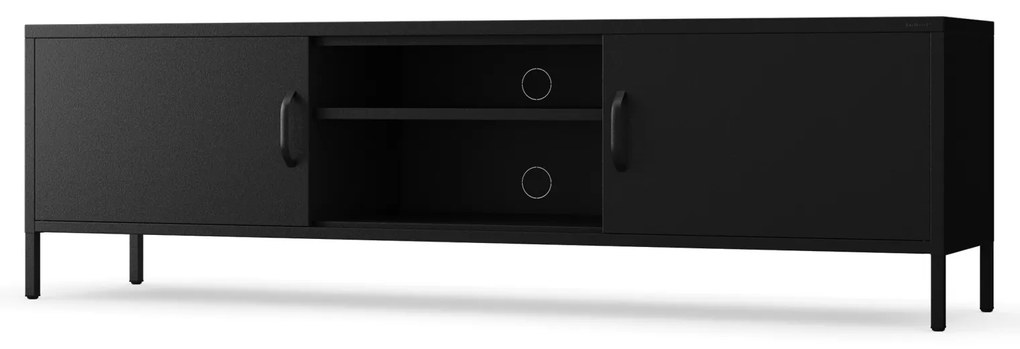 RTV skrinka XL ROSARIA 1700 x 400 x 500, čierna