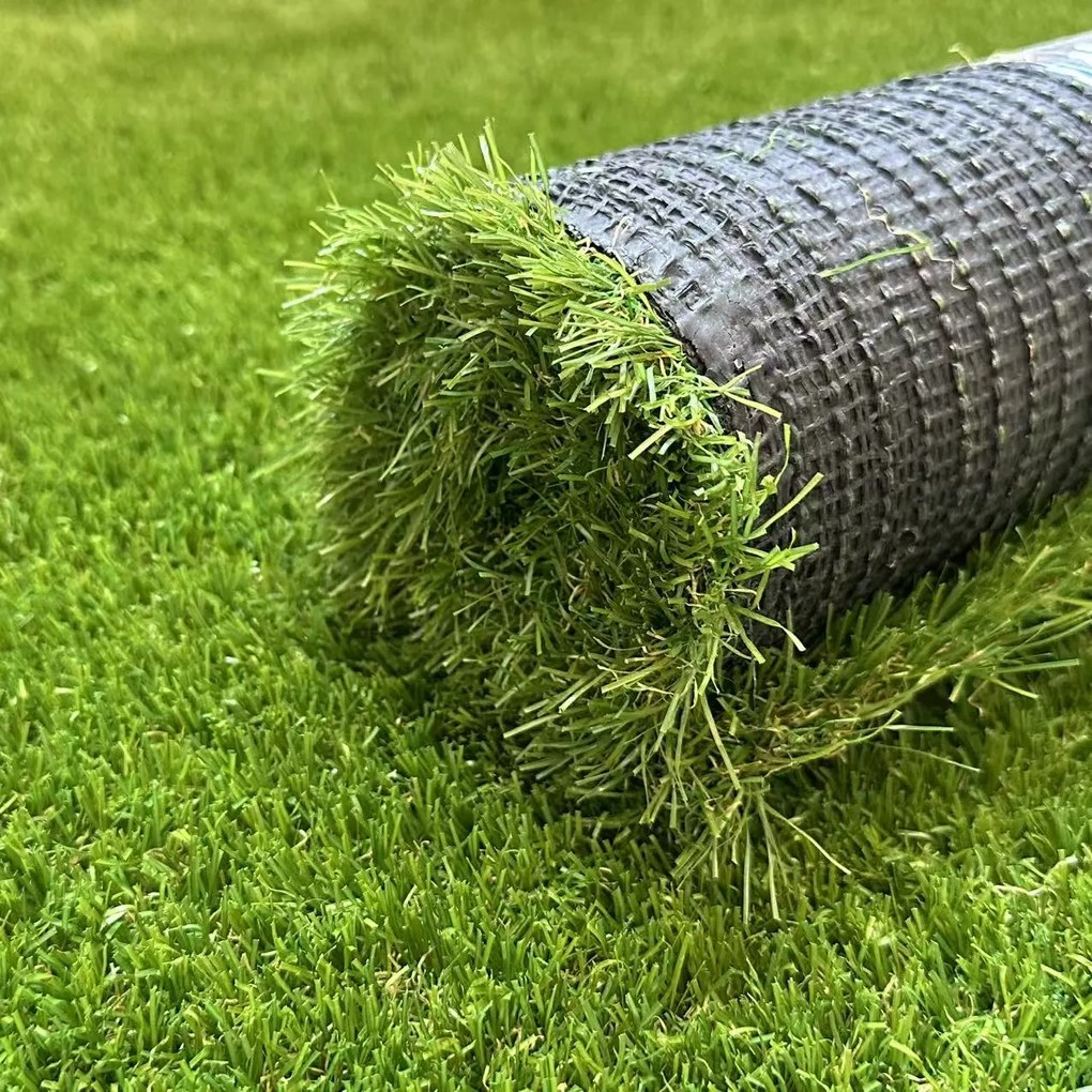 VASHOME EcoTurf umelý trávnik v rolke, DIY, hustý, sýty, realistický, hrúbka 35 mm, 2×2 m (4 m²)