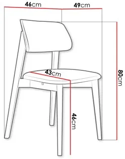 Jedálenská stolička KD 63 C (čierna + krémová) . Vlastná spoľahlivá doprava až k Vám domov. 1103442