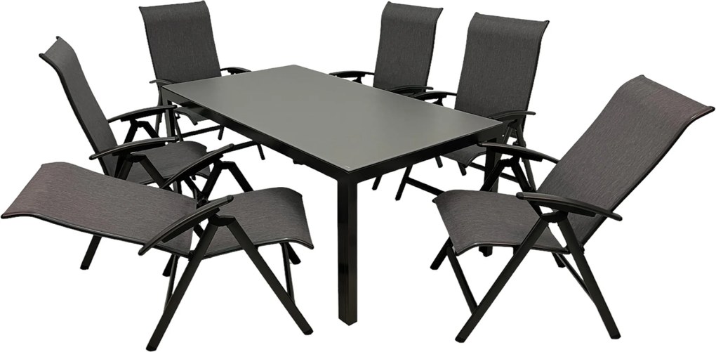 Doppler LUNA YELMO ALU, polohovacie kreslá, 6+1