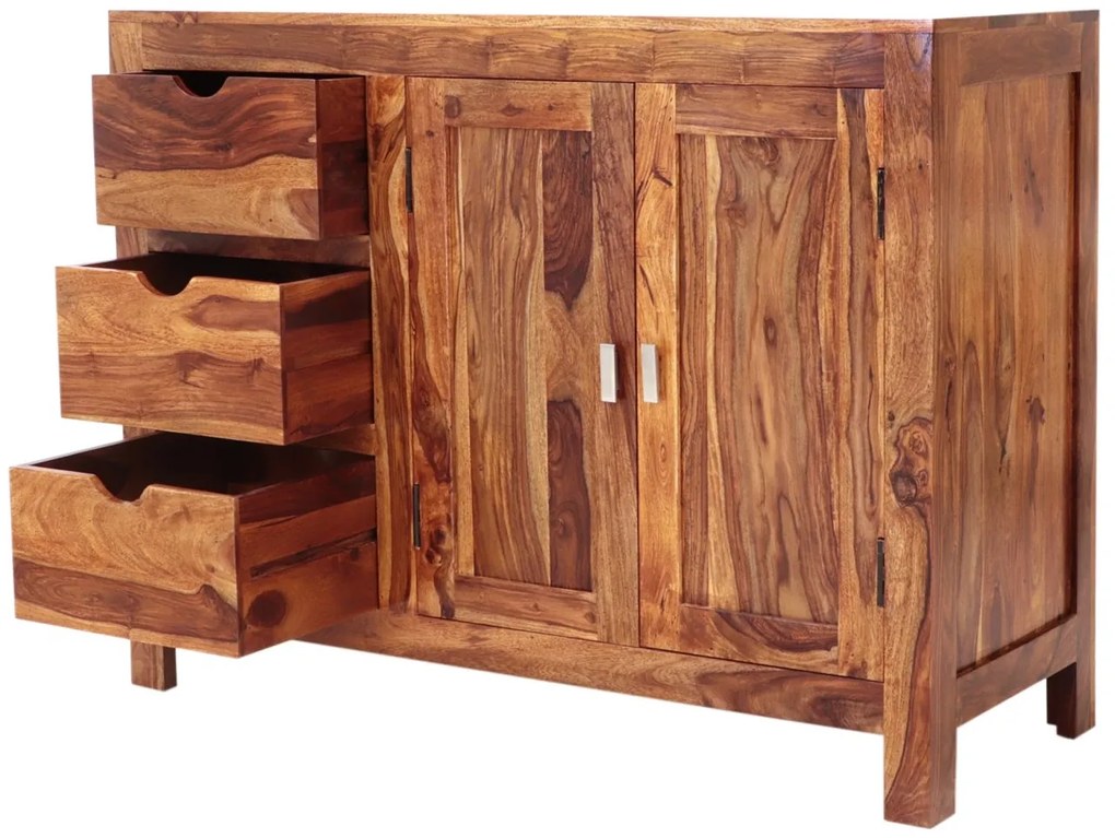 furniture-nabytek.cz - Rustikálna komoda z palisandru 120x90x45