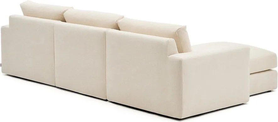 Béžová ženilková rohová pohovka (ľavý roh/s leňoškou) Alea – Kave Home