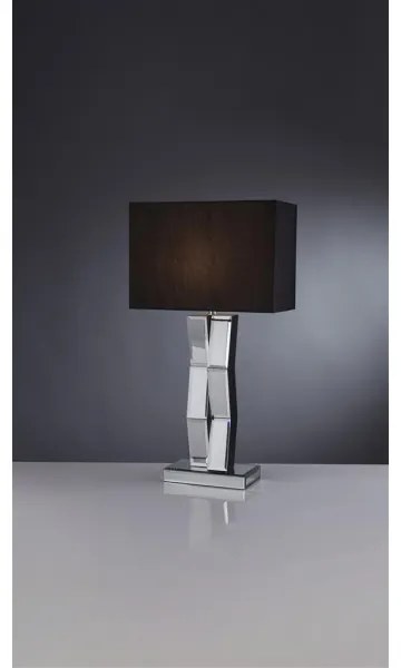 Searchlight EU5110BK - Stolná lampa MIRROR 1xE27/60W/230V