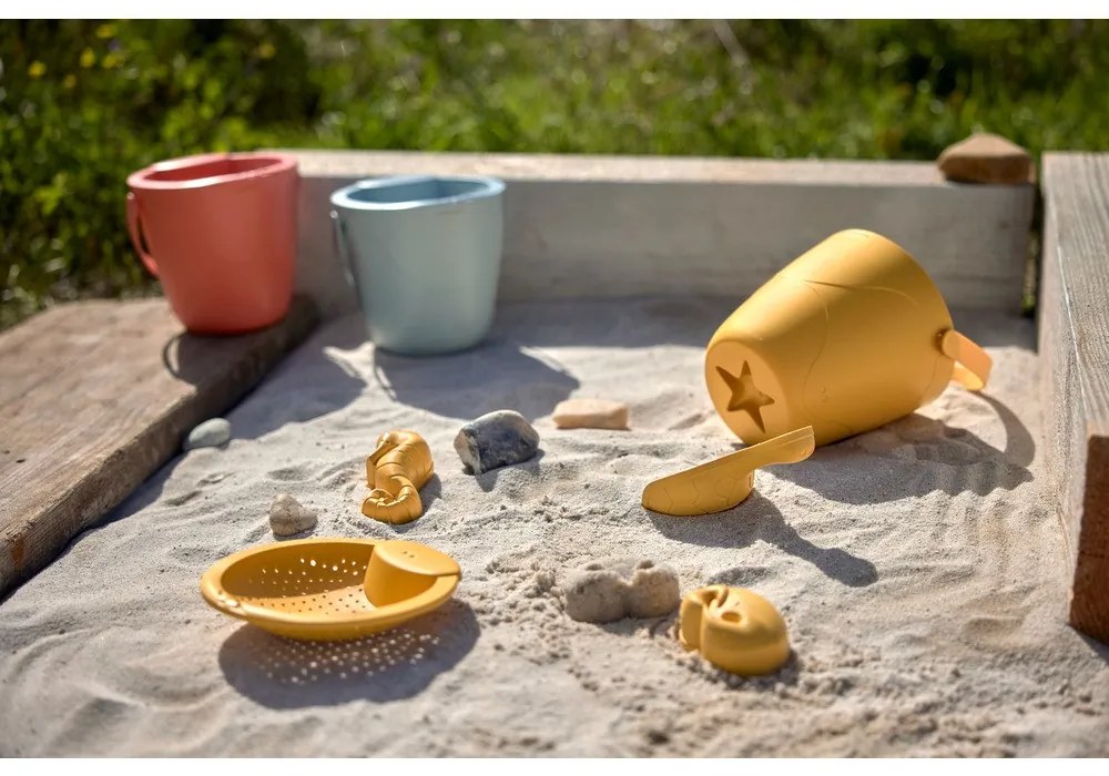 Súprava hračiek do piesku - 5 ks - ružová