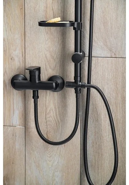Aqualine - Sprchová sada KERA matná čierna