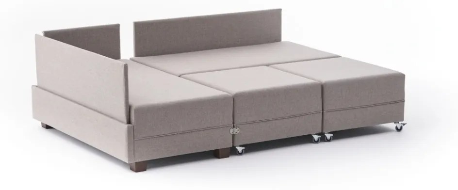 Rohová pohovka Fly krémová ľavá