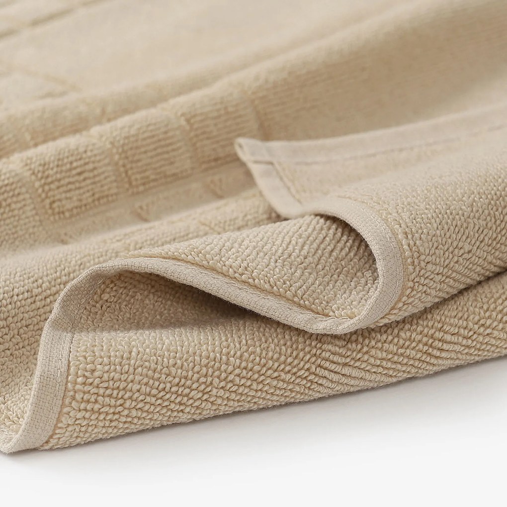 Goldea kúpeľňová froté predložka mozaika – béžová 50 x 70 cm