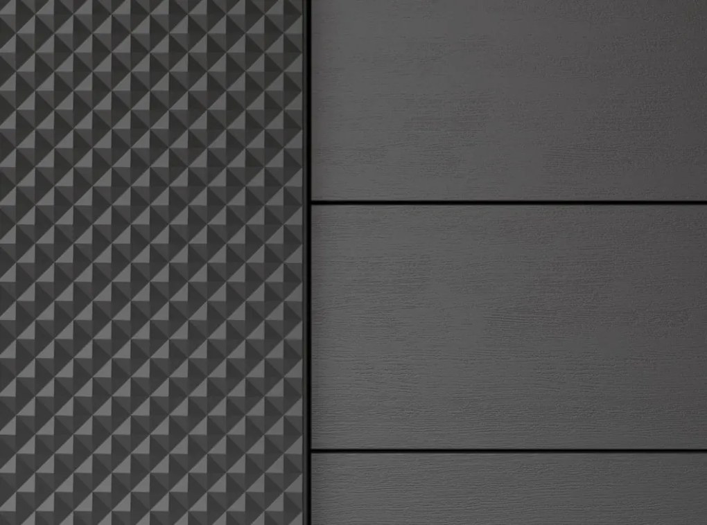 Komoda so zásuvkami Raven, čierna