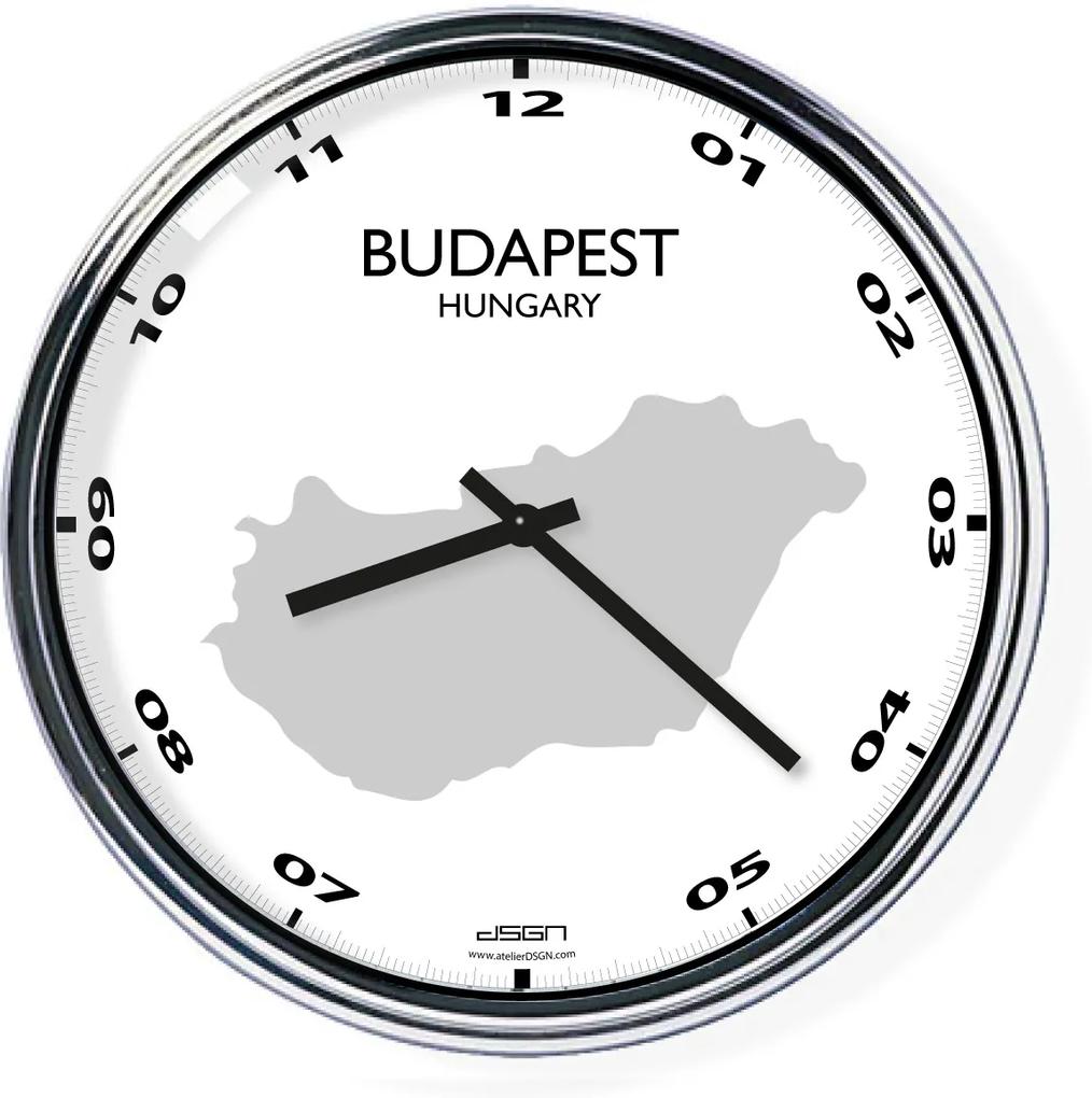 Kancelárske nástenné hodiny: Budapest,  Výber farieb Svetlé