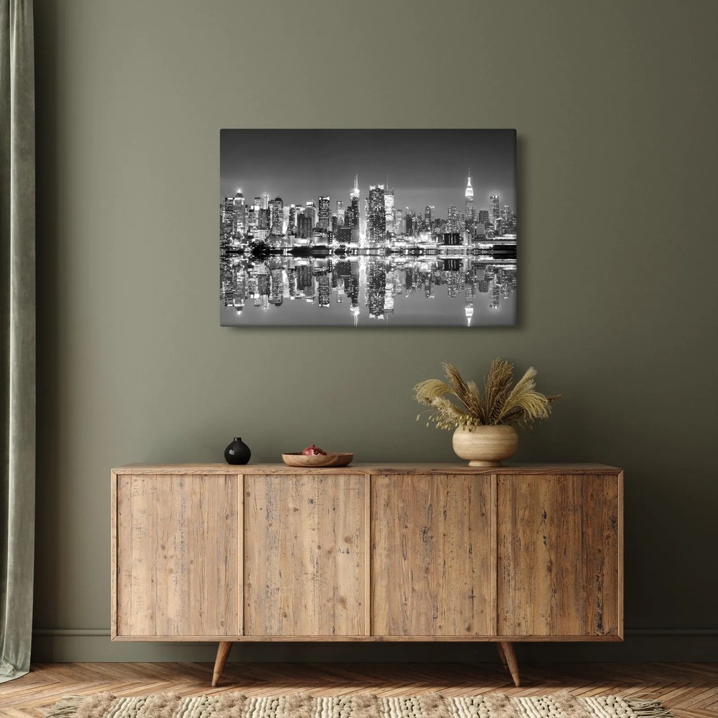 Obraz - New York, čiernobiely (90x60 cm)