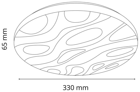 LED Kúpeľňové stropné svietidlo CLOUD LED/18W/230V pr. 33 cm IP44