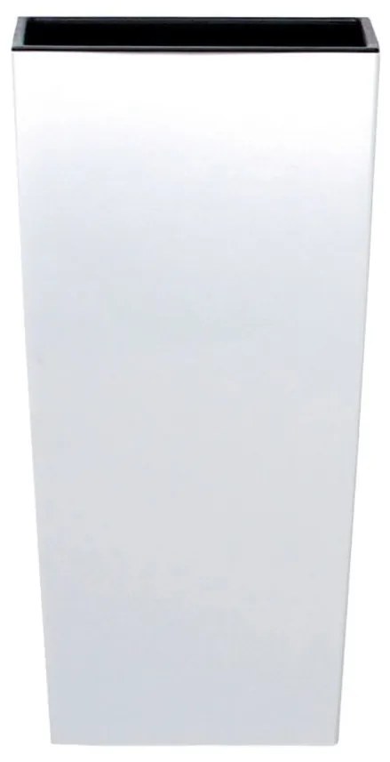 Prosperplast Kvetináč s vložkou Urbi Square (22 x 42 x 22 cm (Š x V x H), biela) (100275788)