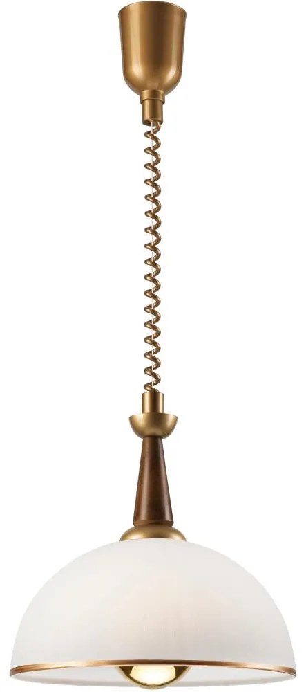 Sťahovací luster CHIARA 1xE27/60W/230V hnedá/buk