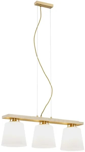 Argon 6250 - Luster na lanku ARDEN 3xE27/15W/230V zlatá