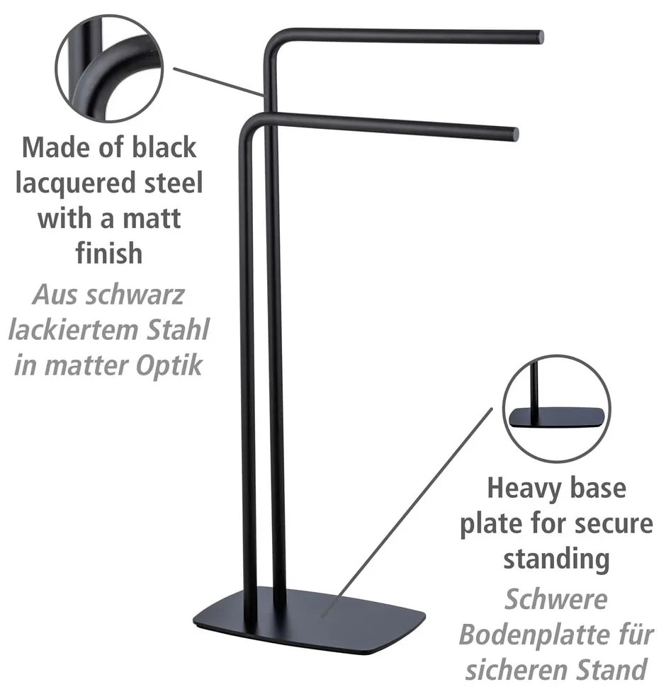 Oceľový stojan na uteráky Iria - Wenko