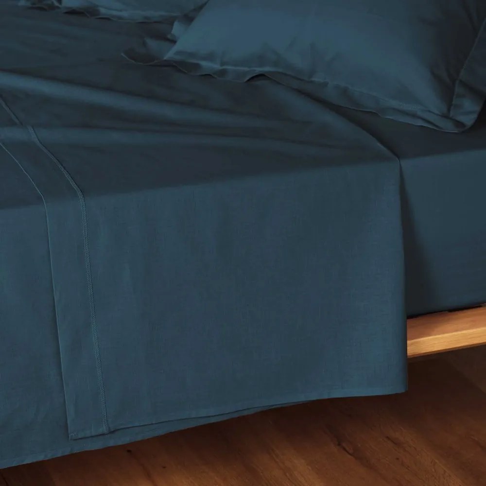 Modrá bavlnená plachta 240x300 cm Lina – douceur d'intérieur