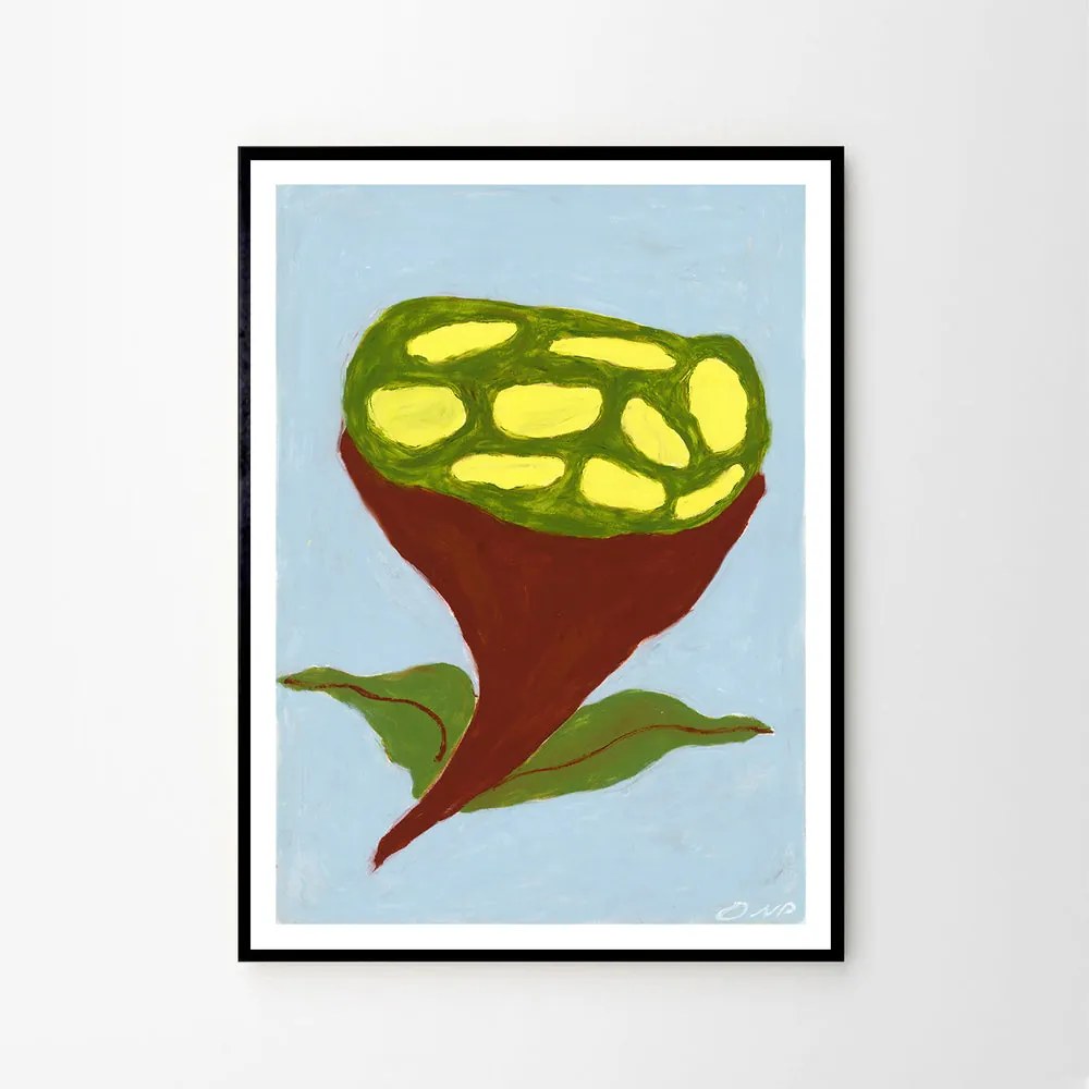 Moikka Plagát Flower Flying by Ojuna Njama Petersen 21x29,7 (A4)