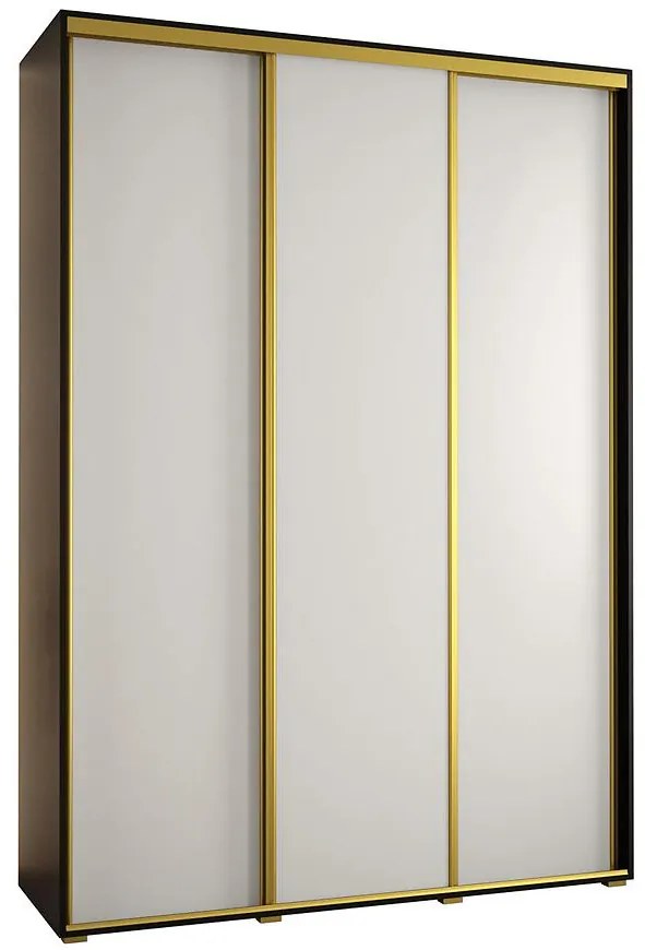 Skriňa 45 Canaris 1 180 čierna/biela/gold