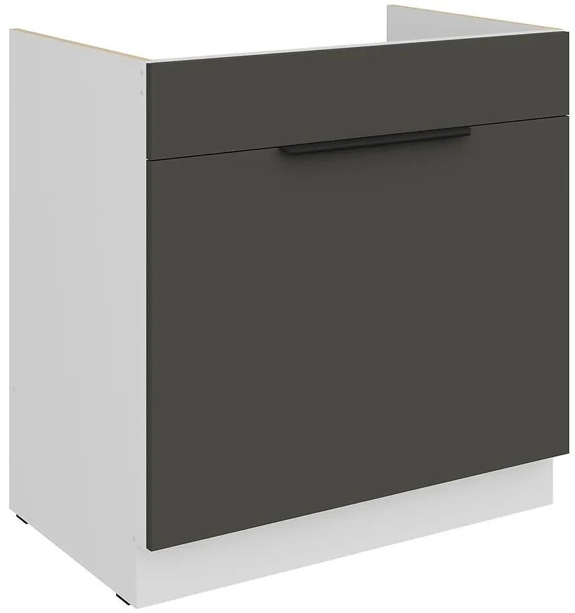 Kuchynská skrinka Aria-Gr/Wh Anti Fingerprint 80zl 1s Bb