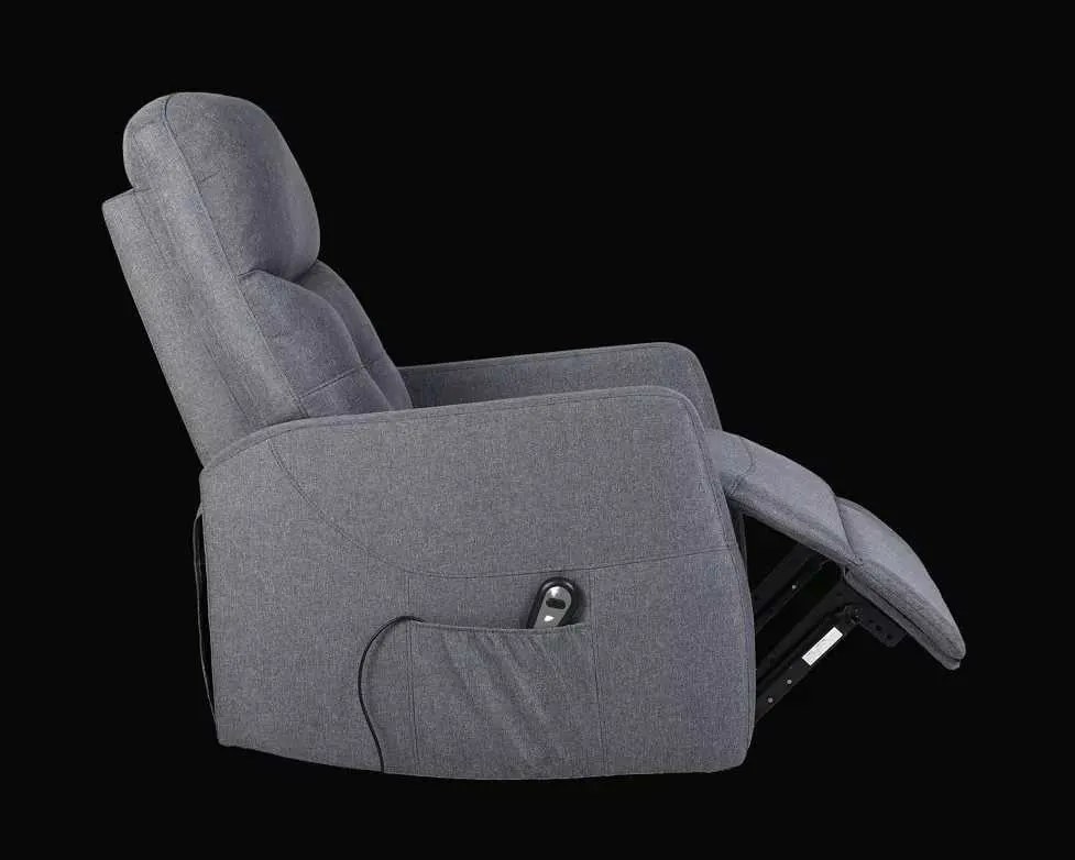 LuxuryForm DESIGN Elektricky polohovateľné televízne kreslo SEMIR - šedé