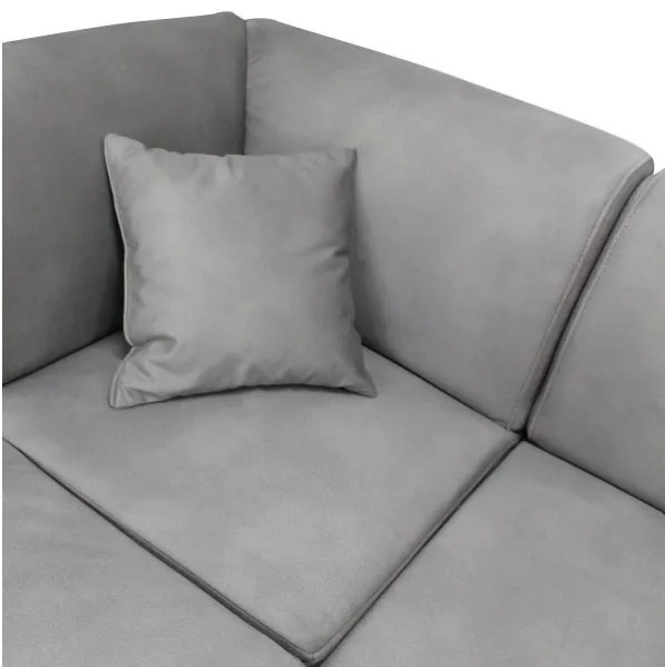 Rohová rozkladacia sedačka DOLORES LETTO P sivá