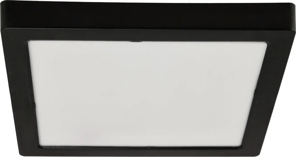 LED stropní svítidlo pro přisazenou montáž 24W 2640lm 4000K Černý čtverec