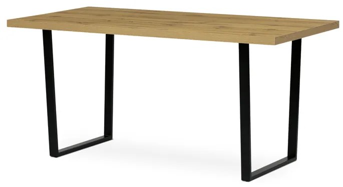 Autronic BONTEC Jedálenský stôl 160x80cm, lamino, sivý dub, HT-R5216 GREY Farba: Šedá