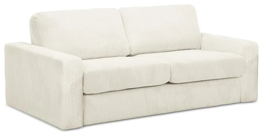 Béžová menčestrová rozkladacia pohovka 195 cm Nona – Makamii