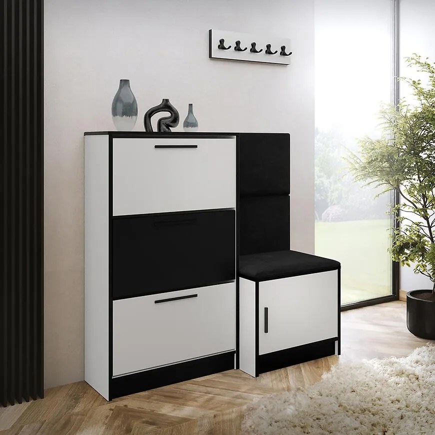 Skrinka na topánky Kpl Foli Biela + Čierna (ITAKA 15)