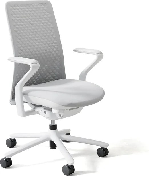 Kancelárska stolička FIBRA, svetlošedá