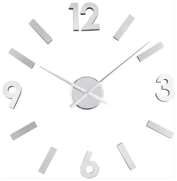 Nalepovacie nástenné hodiny Balvi 21212 Numbers nerez 60cm