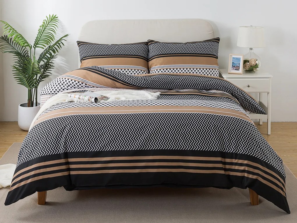 XPOSE® Predĺžené bavlnené obliečky ZIGO - béžové