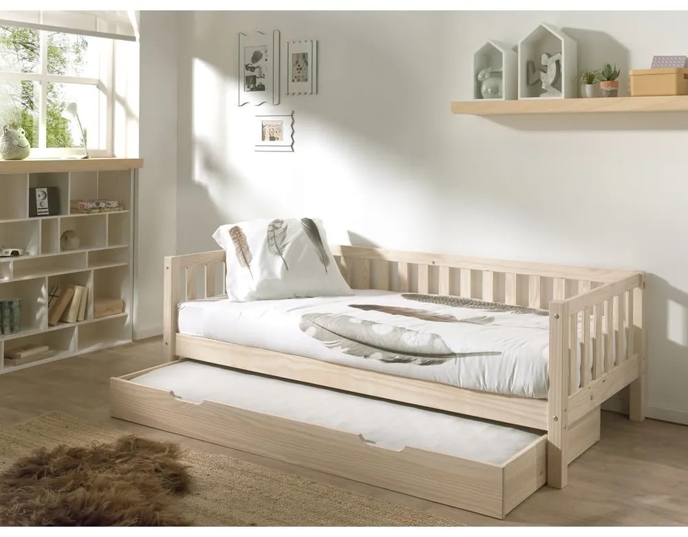 Detská posteľ 90x200 cm v prírodnej farbe Fritz - Vipack