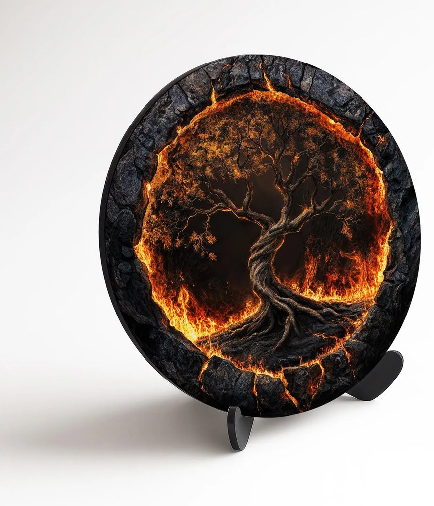 DUBLEZ | Drevený strom života na stenu - Volcanic