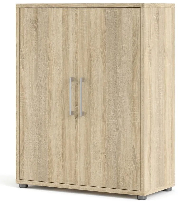 Modulárna knižnica v dekore duba v prírodnej farbe 89x113 cm Prima – Tvilum