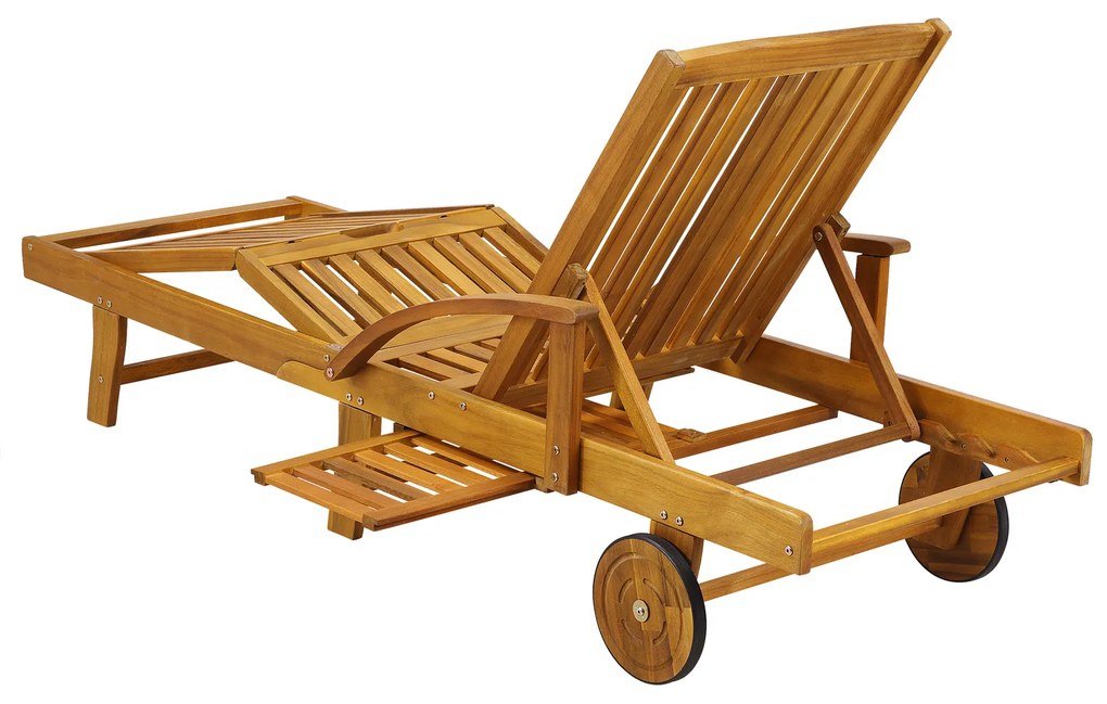 Záhradné lehátko TAMI SUN, 195,5x69x85cm, prírodná hnedá Jurhan