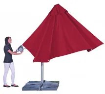 Doppler PROTECT 300x300P - záhradný výkyvný slnečník s bočnou tyčou
