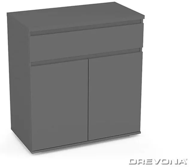 Drevona, komoda REA AMY 5, dub Canyon