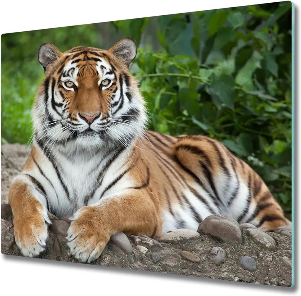 Sklenená doska na krájanie  Sibírsky tiger
