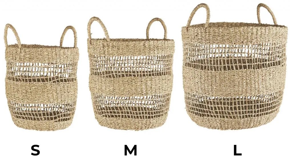 IB Laursen Úložný okrúhly kôš s rukoväťami - rôzne veľkosti Veľkosť: L