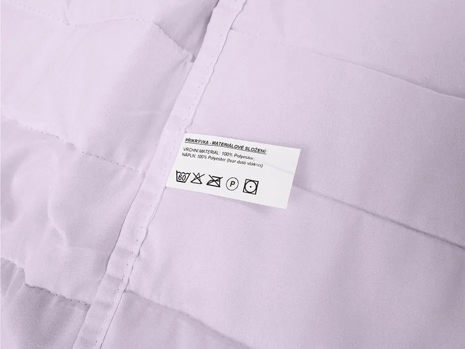 Letný paplón prešívaný SUMMER 140x200 cm, fialový