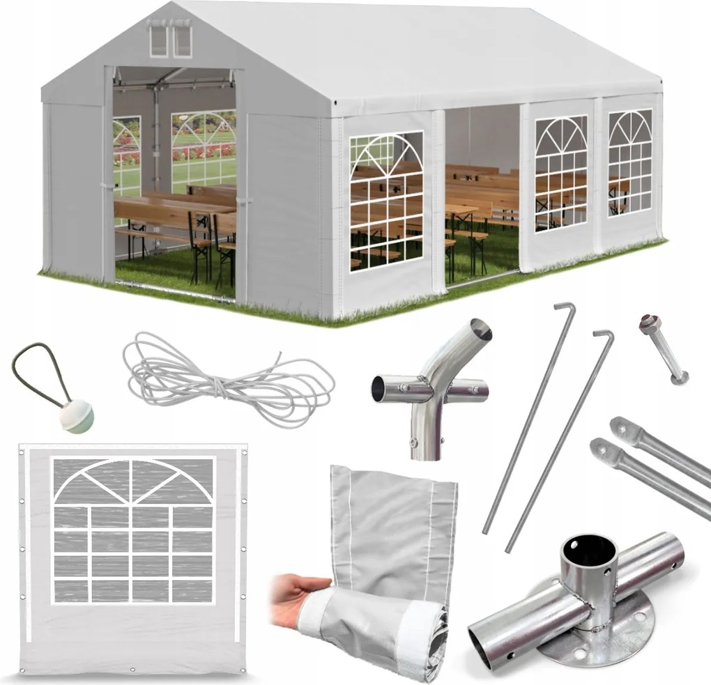 Párty Stan 6x8m Záhradný Pavilón Das 560 Sp