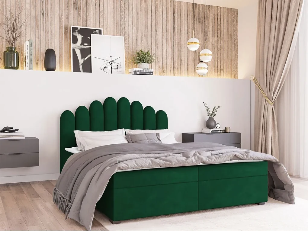 Kontinentálna posteľ Beretini, Dostupné poťahy: Itaka 14, Rozmer postele: 140x200